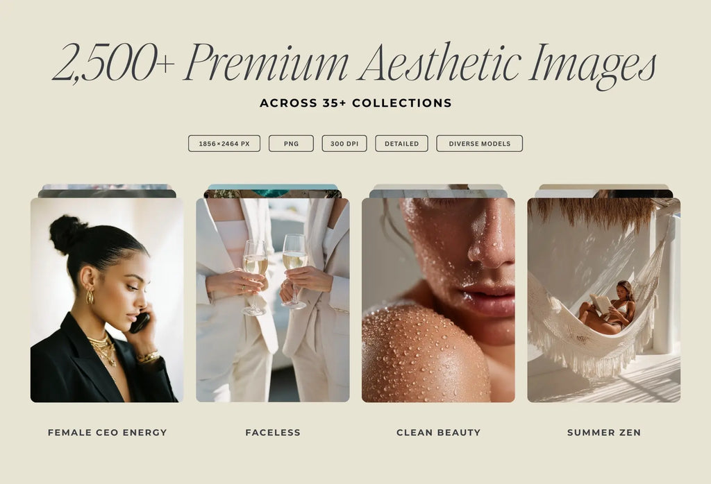 2500+ Aesthetic and Editorial Stock Photos Bundle | Old Money | Wellness and Lifestyle | Female Entrepreneur | Commercial Use | Skincare | Instagram Marketing | Instant Download