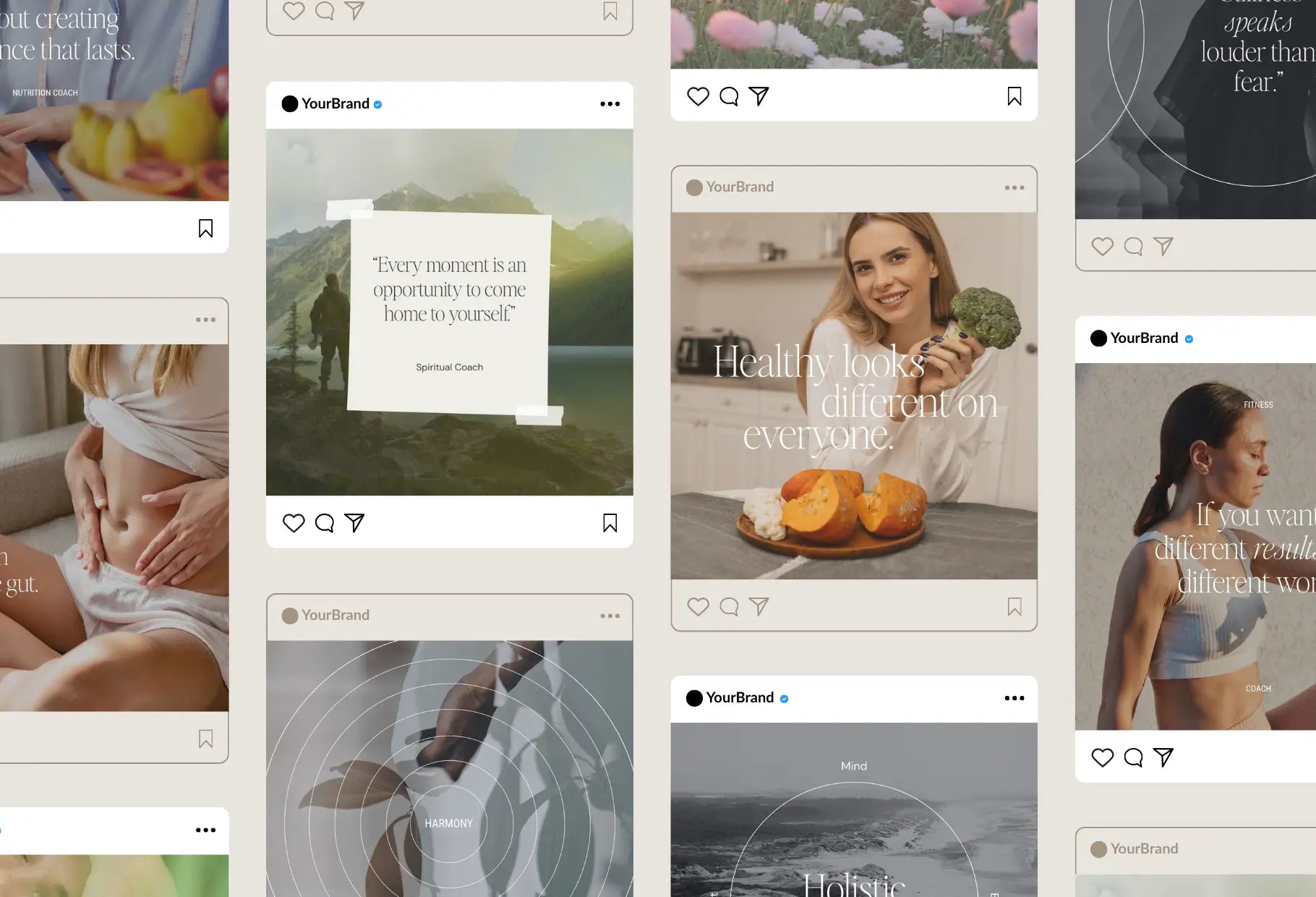 Aesthetic Stock Bundle + Instagram Coach Posts Canva Bundle