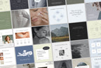 Aesthetic Stock Bundle + Instagram Coach Posts Canva Bundle